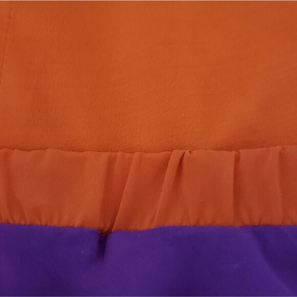 2 For $5 Sale Karlie Open Back Orange & Purple Dress Size M - Picture 4 of 10